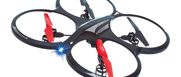 Two analogue sticks can be used to control the mini-drone